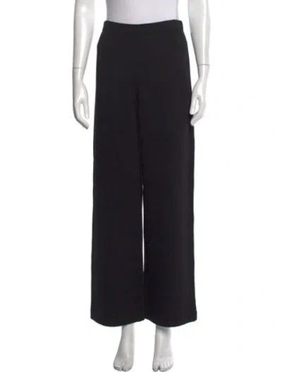 Pre-owned St. John Caviar Wide Leg Pants In Blue