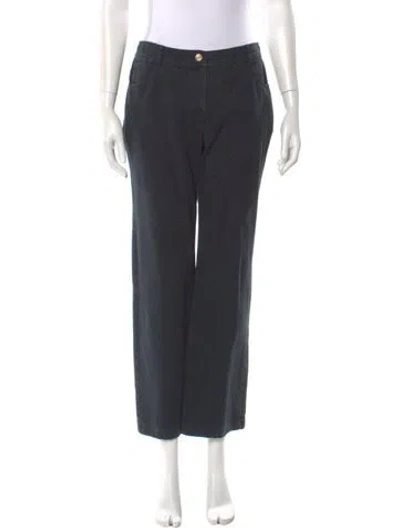 Pre-owned St. John Caviar Wide Leg Pants In Gray