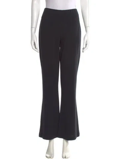 Pre-owned St. John Caviar Wide Leg Pants In Gray