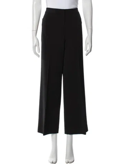 Pre-owned St. John Caviar Wide Leg Pants In Gray