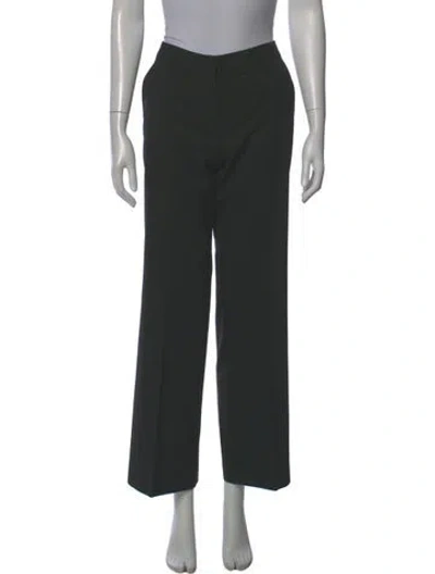 Pre-owned St. John Caviar Wide Leg Pants In Gray