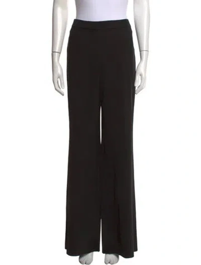 Pre-owned St. John Caviar Wide Leg Pants W/ Tags In Black