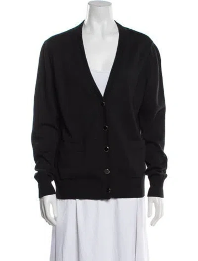 Pre-owned St. John Caviar Wool Blazer In Black