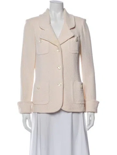 Pre-owned St. John Caviar Wool Blazer In Neutral