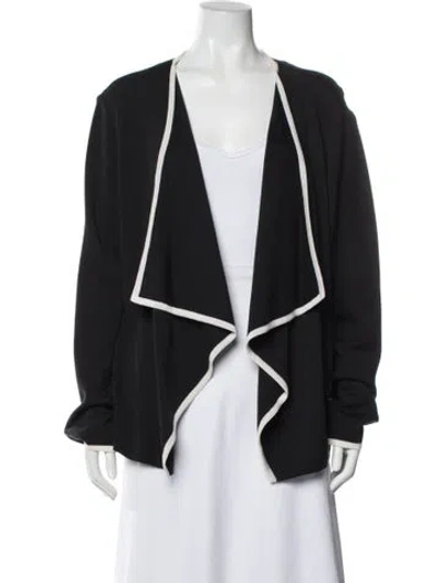 Pre-owned St. John Caviar Wool Jacket In Black