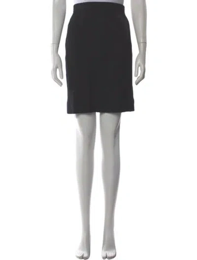 Pre-owned St. John Caviar Wool Knee-length Skirt In Gray