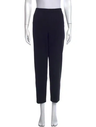 Pre-owned St. John Caviar Wool Pants In Black