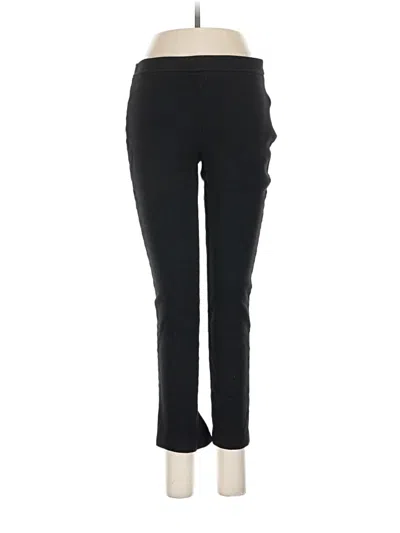 Pre-owned St. John Caviar Wool Pants In Black