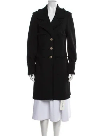 Pre-owned St. John Caviar Wool Peacoat In Multi