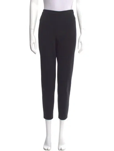 Pre-owned St. John Caviar Wool Skinny Leg Pants In Black