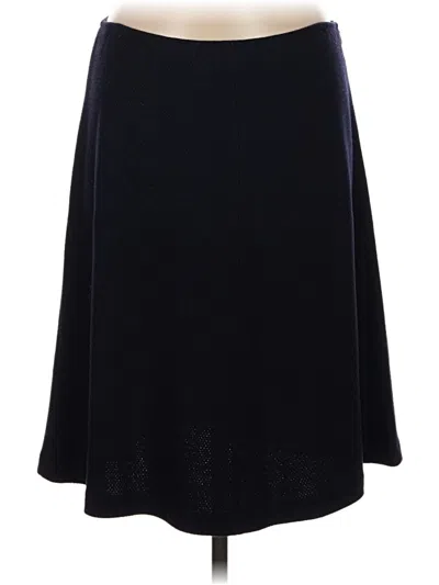 Pre-owned St. John Caviar Wool Skirt In Black
