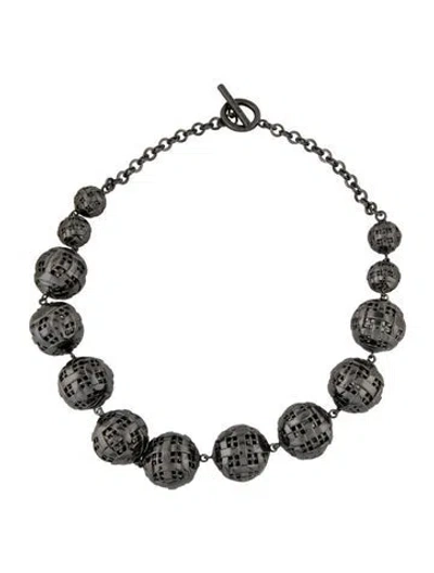 Pre-owned St John Chain Collar Necklace, 21" In Multicolor