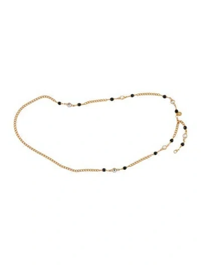 Pre-owned St John Chain Link Bag Strap In Gold