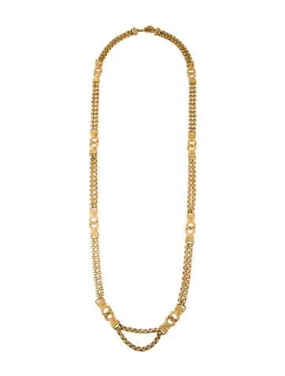 Pre-owned St John Chain Link Necklace, 40.5" In Multi