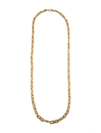 Pre-owned St John Chain Necklace, 40" In Multicolor