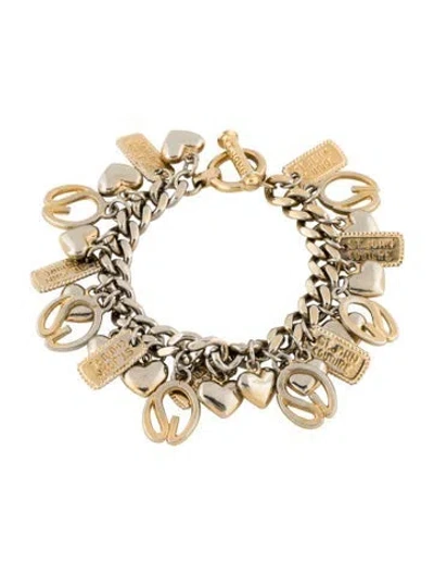 Pre-owned St John Charm Bracelet, 6.75" In Multi