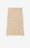 St John Chevron Slub Knit Skirt In Civm