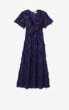 St John Christy Dress In Fil Coupe In Purple