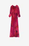St John Chrysanthemum Dolman Sleeve Gown In Dfpm