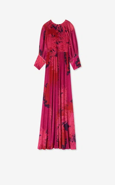 St John Chrysanthemum Dolman Sleeve Gown In Dfpm