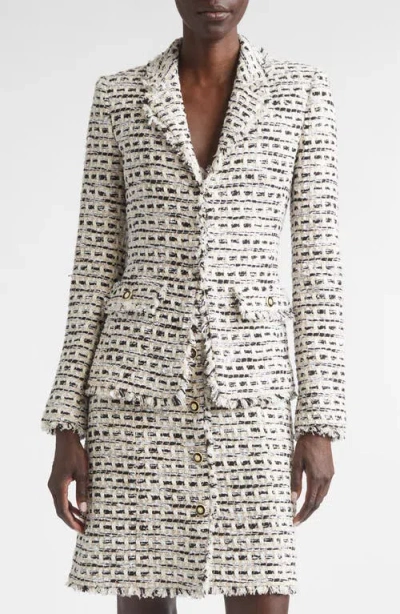 St John St. John Claudine Tweed Jacket In White
