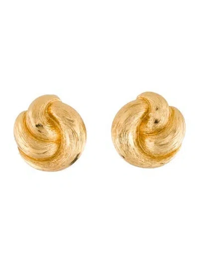 Pre-owned St John Clip On Vintage Stud Earrings In Multicolor