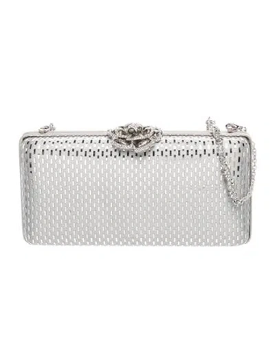 Pre-owned St John Clutch In Silver