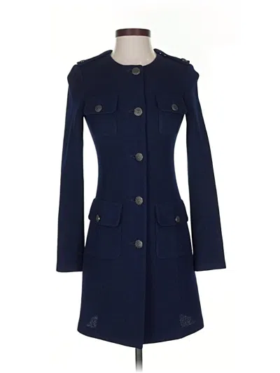Pre-owned St John Coat In Blue
