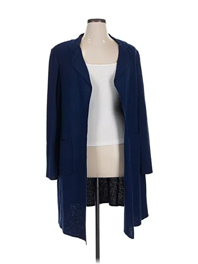 Pre-owned St John Coat In Blue