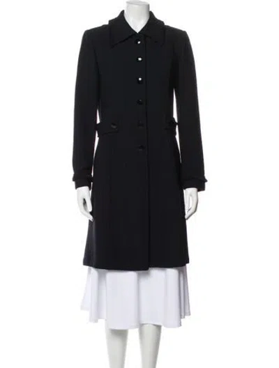 Pre-owned St John Coat In Blue