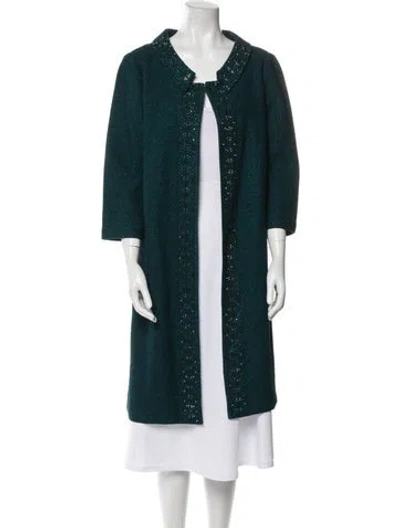 Pre-owned St John Coat In Blue