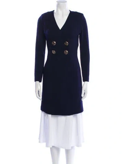 Pre-owned St John Coat In Blue