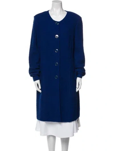 Pre-owned St John Coat In Blue