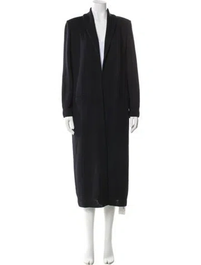 Pre-owned St John Coat In Blue