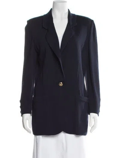 Pre-owned St John Coat In Blue