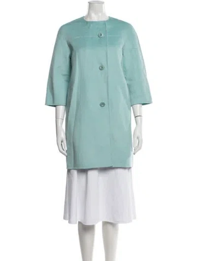 Pre-owned St John Coat In Blue