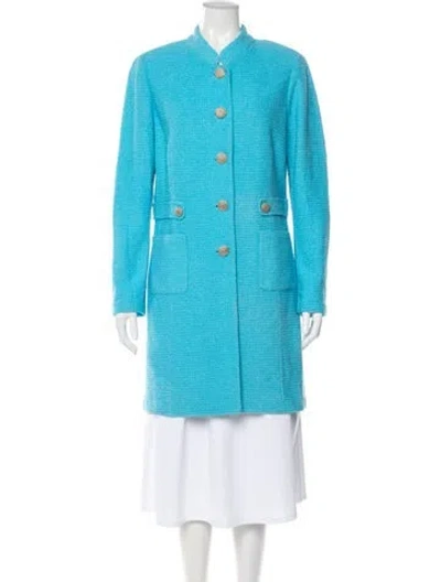 Pre-owned St John Coat In Blue