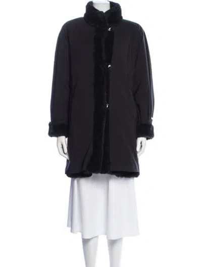 Pre-owned St John Coat In Blue
