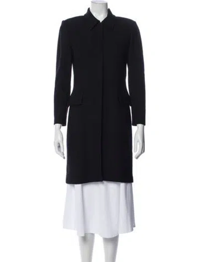 Pre-owned St John Coat In Blue