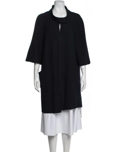 Pre-owned St John Coat In Blue