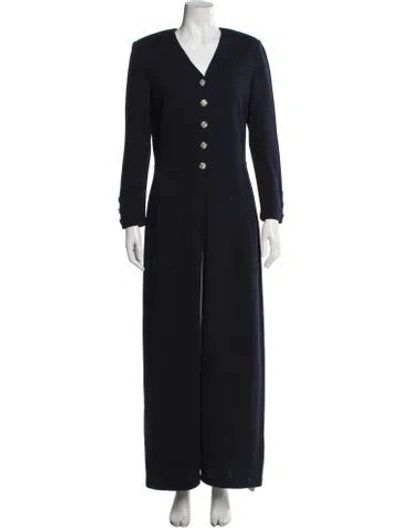 Pre-owned St John Coat In Blue