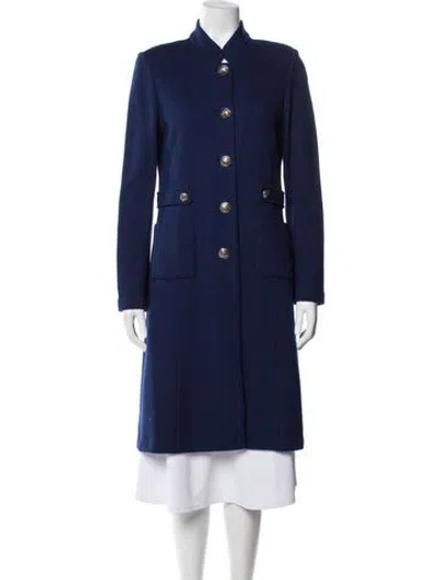 Pre-owned St John Coat In Blue