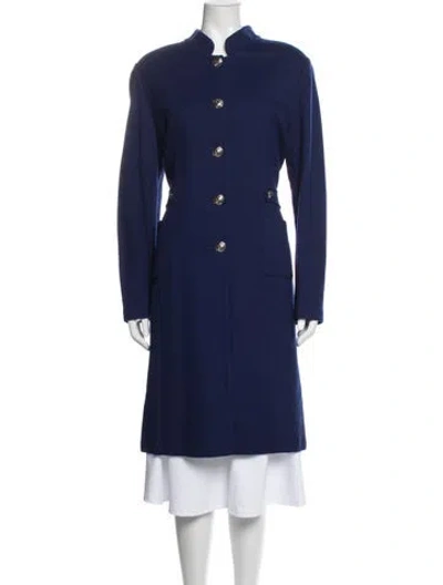 Pre-owned St John Coat In Blue