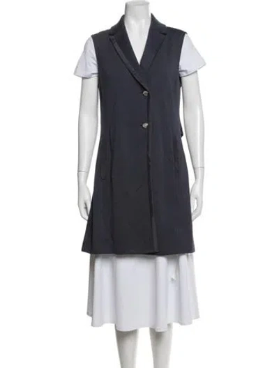 Pre-owned St John Coat In Blue
