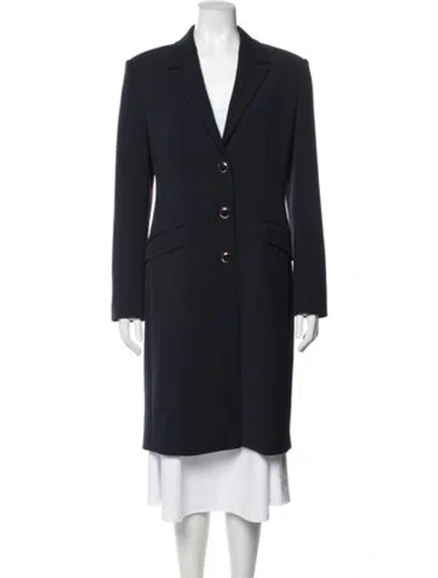 Pre-owned St John Coat In Blue