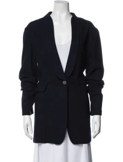Pre-owned St John Coat In Blue