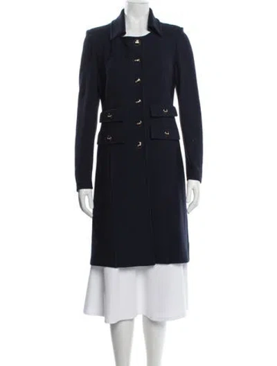 Pre-owned St John Coat In Blue