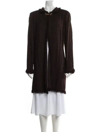 Pre-owned St John Coat In Brown