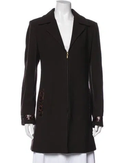 Pre-owned St John Coat In Brown
