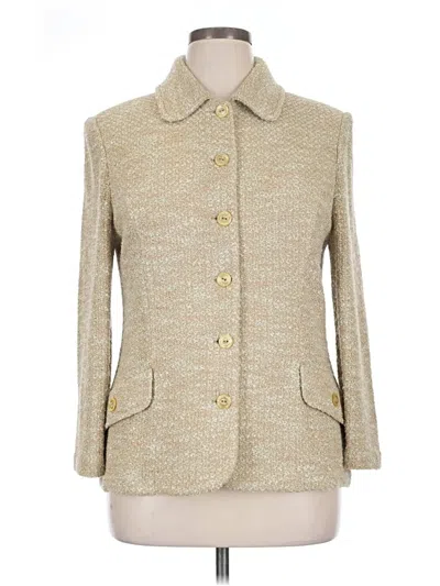 Pre-owned St John Coat In Gold